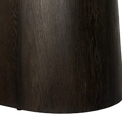 Kleur van de bruine eikenhout fineer op de Novero Espresso eetkamertafel