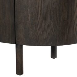 Tobago Espresso 115cm kast in bruin eikenhout fineer van boven