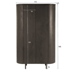 Tobago Espresso 180cm