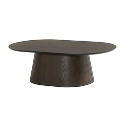 Textuur eikenhout fineer Novero Espresso Oval tafel