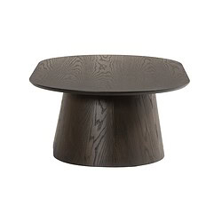 Novero Espresso Oval tafel in interieur, bruin, eikenhout fineer