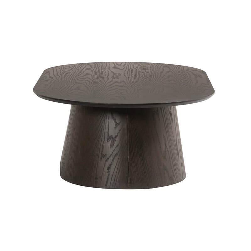 Novero Espresso Oval tafel in interieur, bruin, eikenhout fineer