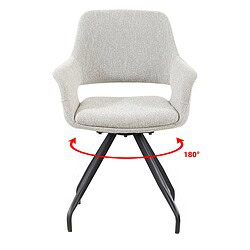 Luxueuze stof bekleding Capp eetkamerstoel beige