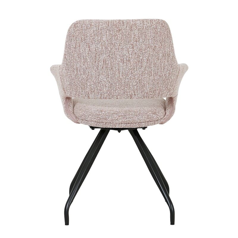 Capp eetkamerstoel vanuit bovenafbeelding roze stof