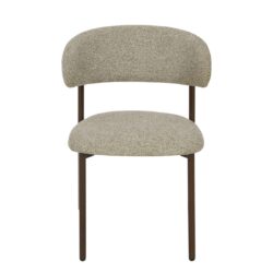 Textuur van stof, afgeronde rugleuning