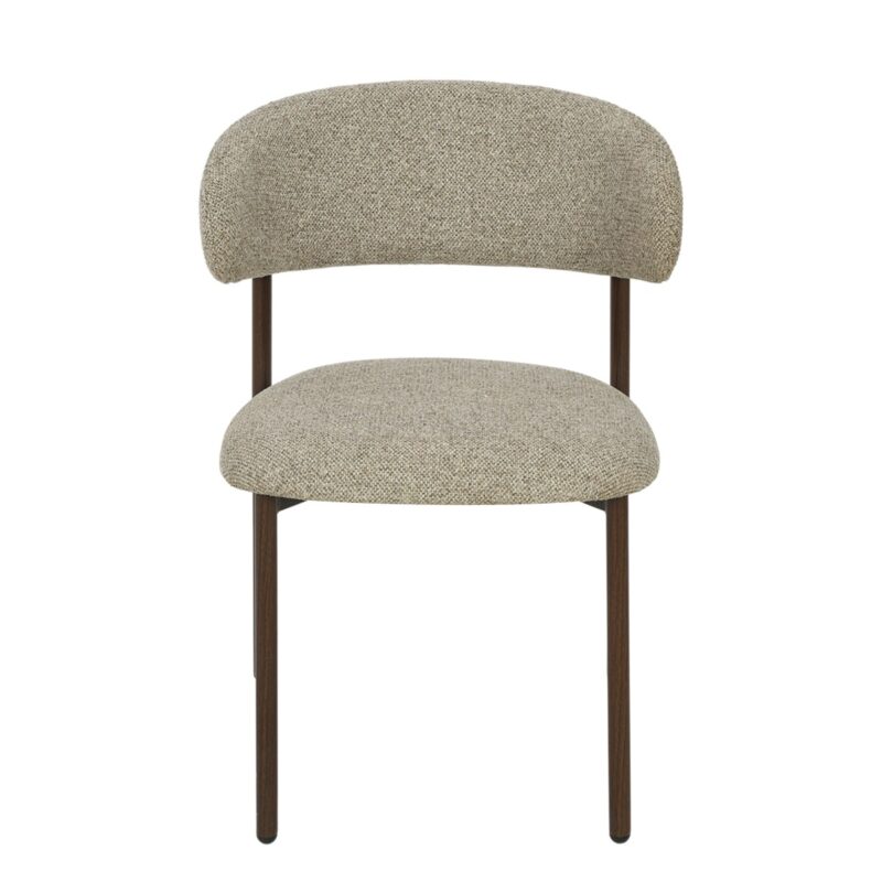 Textuur van stof, afgeronde rugleuning