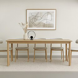 Detail van de metalen poten, lichte finish