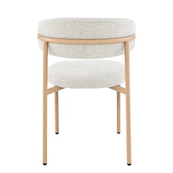 Zijaanzicht van de stoel, slank silhouet