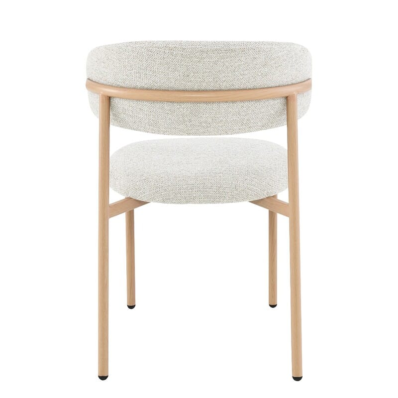 Zijaanzicht van de stoel, slank silhouet