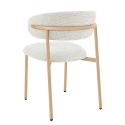 Detail van de afgeronde rugleuning