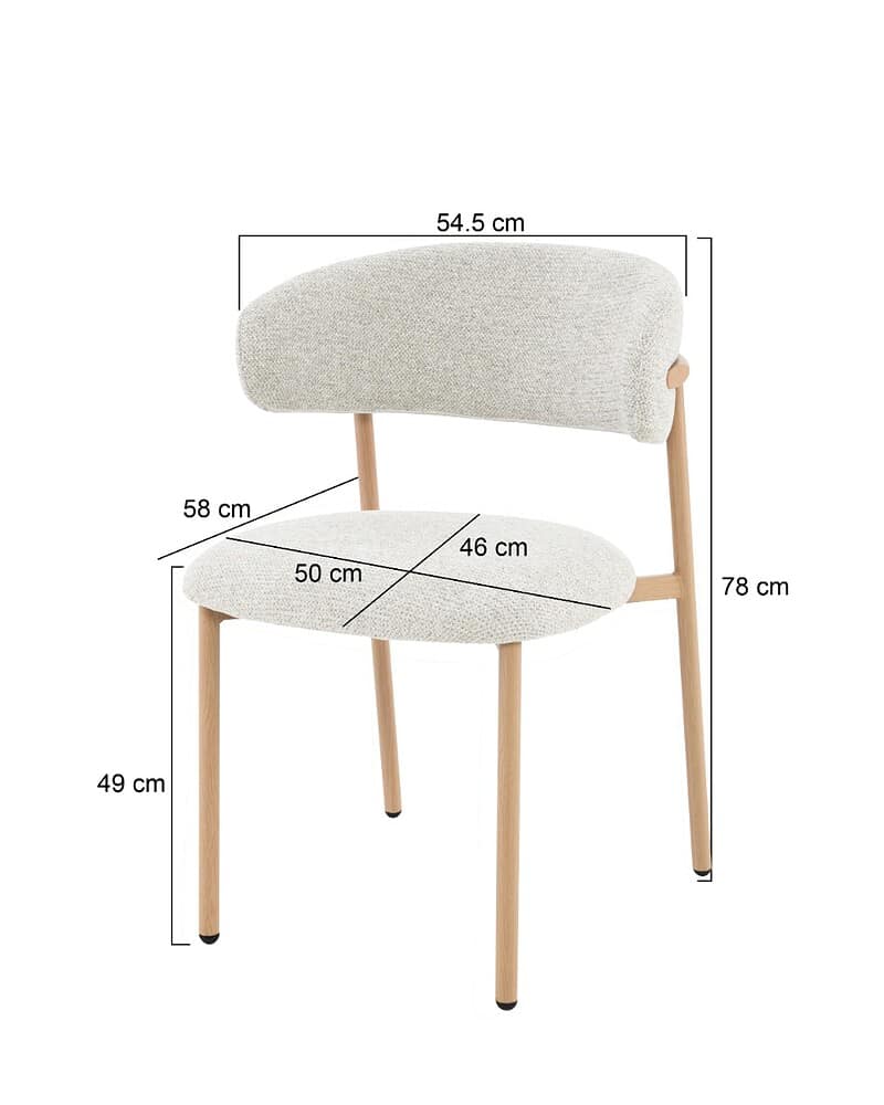 Detail van de stof bekleding, natuurlijke kleur