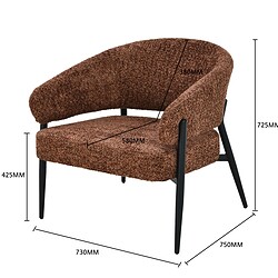 Dilan Venga Hazel fauteuil, detail van de rood kleur
