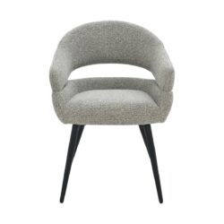 Textuur van Megan Taupe eetkamerstoel in bruin stof