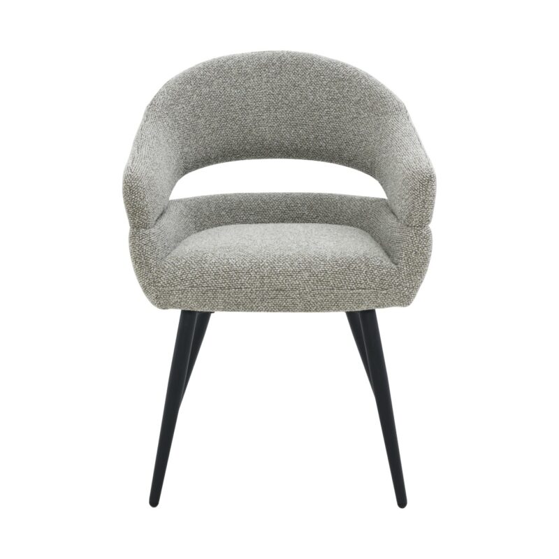 Textuur van Megan Taupe eetkamerstoel in bruin stof