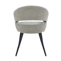 Megan Taupe eetkamerstoel in bruin stof vanaf onder