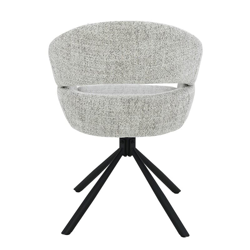 Linn Bisque Oasis in eetkamer interieur beige stof