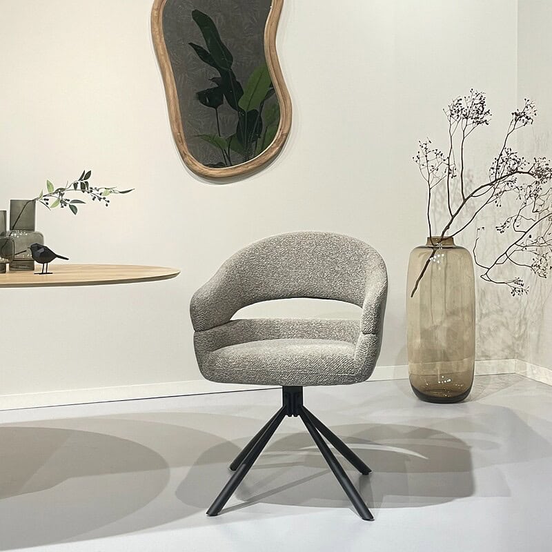 Gecoat staal van de Linn eetkamerstoel