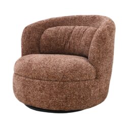 Detail van de stofstructuur van de Britt Bordeaux fauteuil