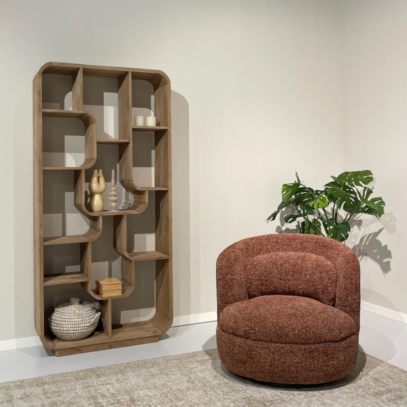 Britt Bordeaux fauteuil met pocket springs voor extra comfort