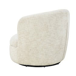 Britt Cream fauteuil vanuit een andere hoek