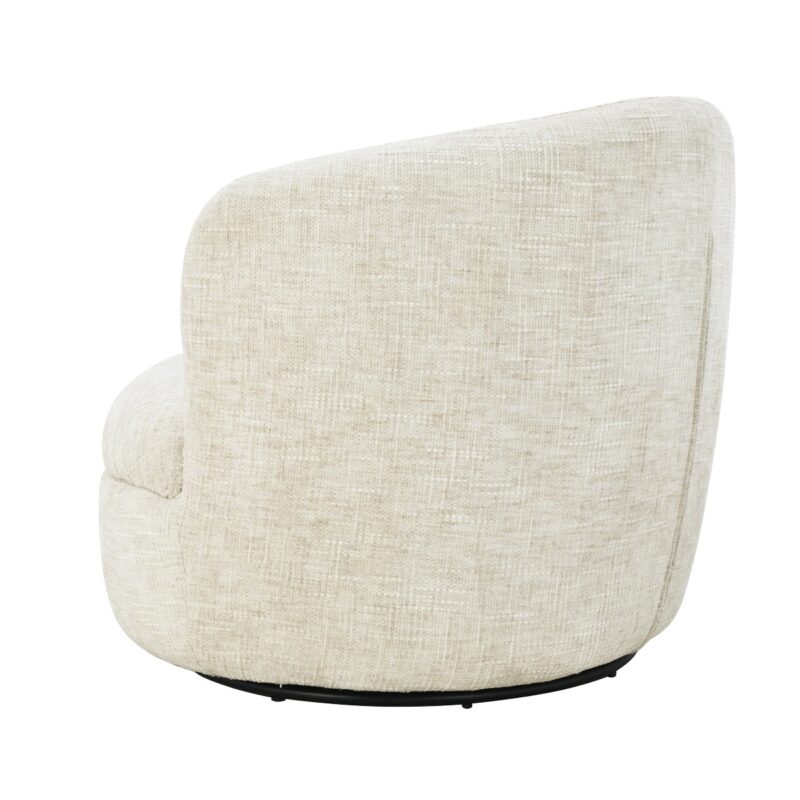 Britt Cream fauteuil vanuit een andere hoek