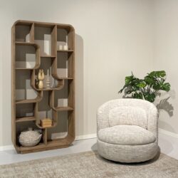 Pocket springs in de zitting van de Britt Cream fauteuil