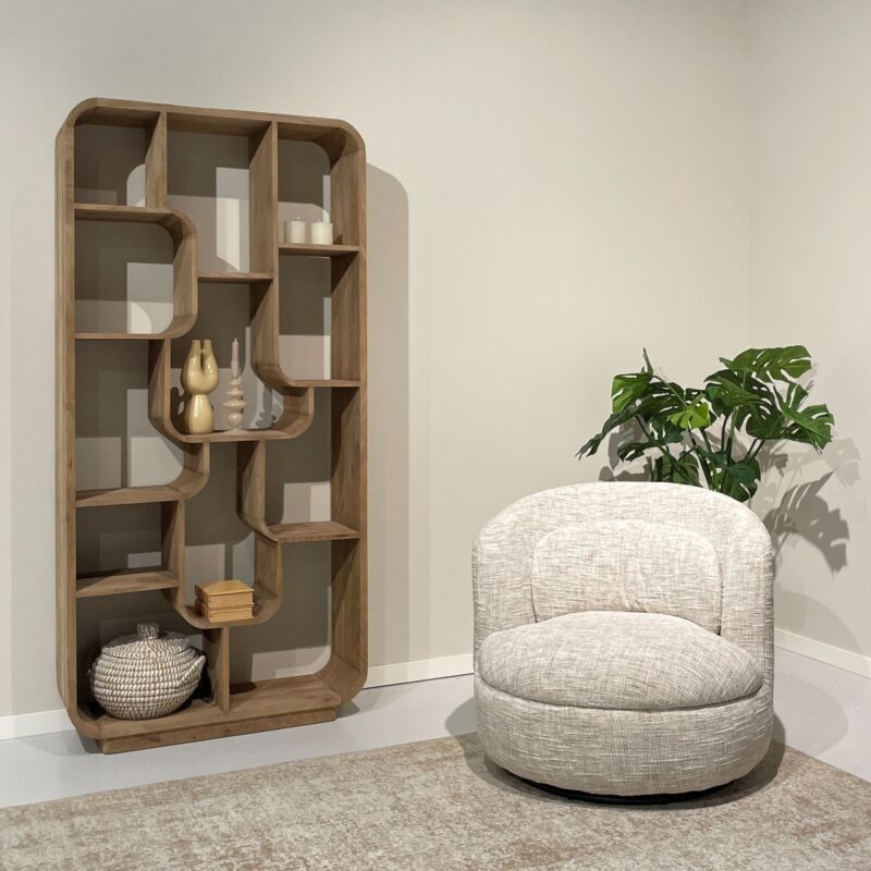 Pocket springs in de zitting van de Britt Cream fauteuil