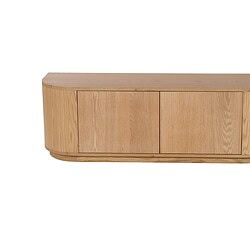 Detail van de afgeronde hoeken van het Novero TV-meubel