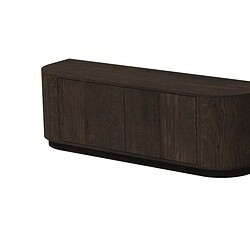 Textuur eikenhout fineer Novero Espresso 140cm kast