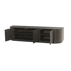 Novero Espresso 180cm kast in interieur, bruin afwerking, moderne vormgeving