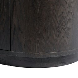 Kleureffect van de bruine afwerking van de Novero Espresso 180cm kast