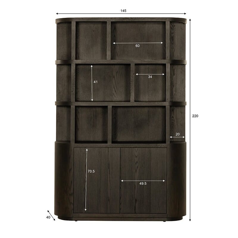 Novero Espresso 145cm