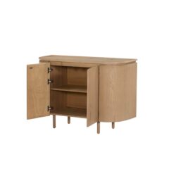 Tobago 115cm eikenhout fineer dressoir in interieur