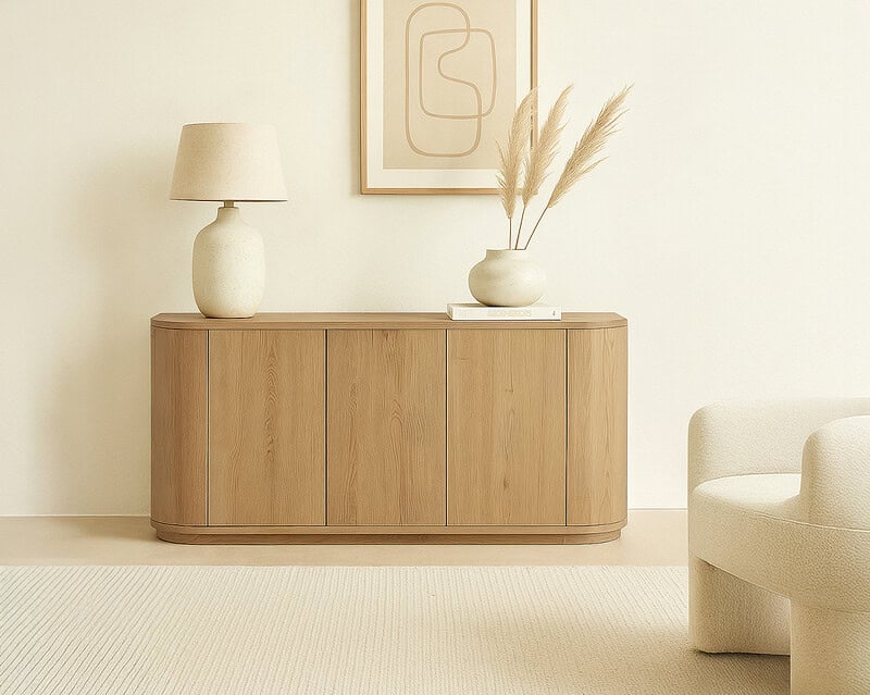 Novero 170cm in een ruimte met een mix van stijlen