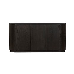 Textuur van de eikenhout fineer van de Novero Espresso 170cm kast