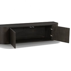 Novero Espresso Zwevend 140cm in een moderne woonkamer