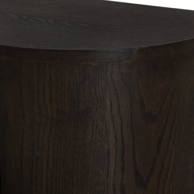 Novero Espresso Zwevend 180cm van bovenaf bruin eikenhout fineer