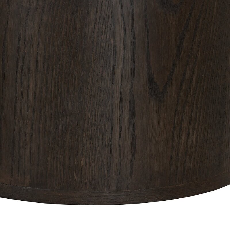 Novero Espresso Zwevend 180cm van opzij bruin eikenhout fineer