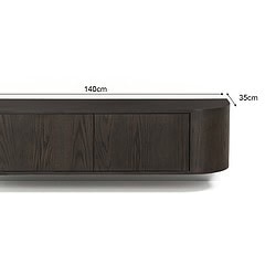 Novero Espresso Zwevend 140cm