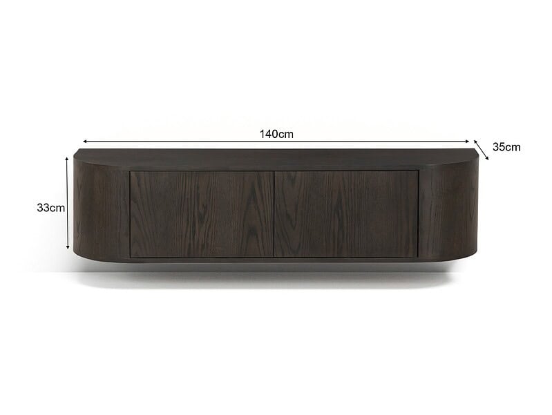 Novero Espresso Zwevend 140cm