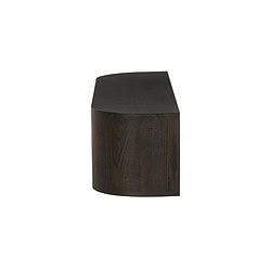 Afwerking van de Novero Espresso Zwevend 140cm in eikenhout fineer