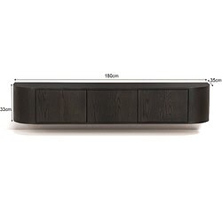 Novero Espresso Zwevend 180cm