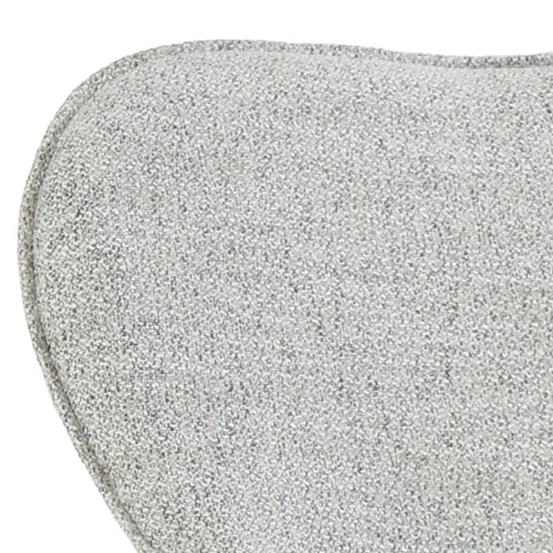 Sven Bisque Oasis draaifauteuil beige stof gecoat staal van achter