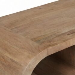 Brix Morgan Almond tv-meubel van boven, organisch vorm, bruin, mangohout