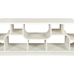 Textuur van het mangohout van het Brix Morgan Off White tv-meubel