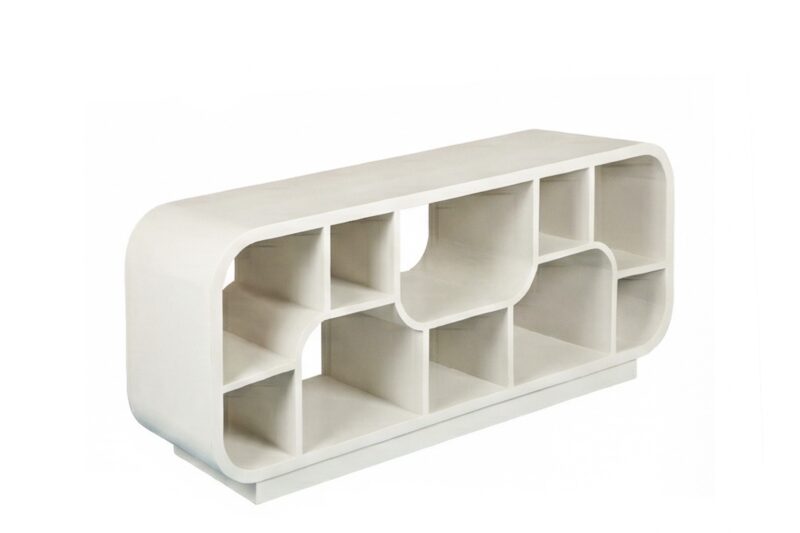 Brix Morgan Off White tv-meubel in een moderne woonkamer