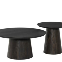 Novero Espresso 80cm salontafel eikenhout fineer in interieur