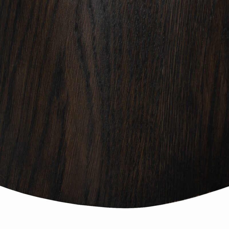 Novero Espresso 80cm salontafel eikenhout fineer van onder