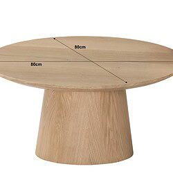 Novero 80cm salontafel met verschillende lichtinval