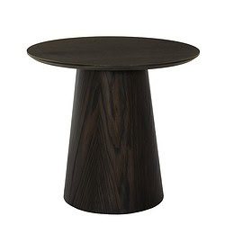 Detail Novero Espresso 50cm tafel, bruin, eikenhout fineer